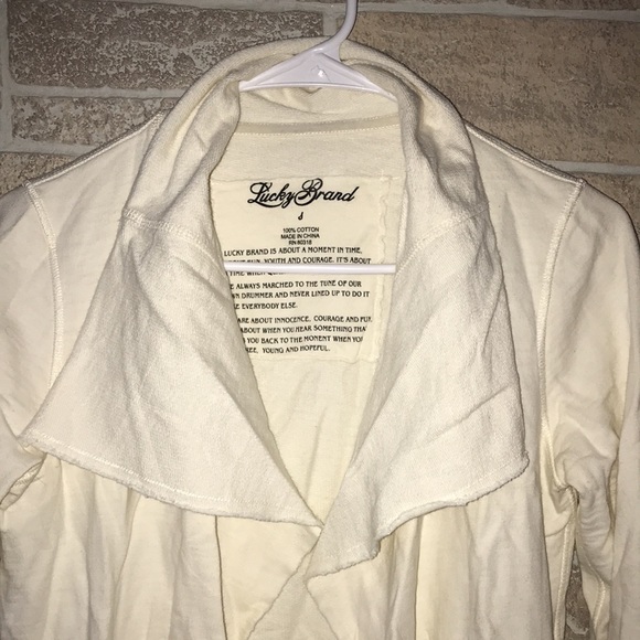 ✅Lucky Brand Open Cardigan Style Sweatshirt - Picture 3 of 7